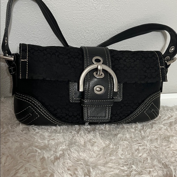 Coach Black Mini Signature 3628 Shoulder Bag - Picture 16 of 16